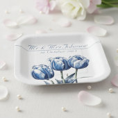 Delft Blueでチューリップをカスタマイズ可能 ペーパープレート