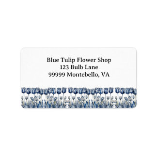 Delft Blueでチューリップをカスタマイズ可能 ラベル