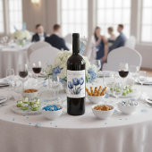 Delft Blueでチューリップをカスタマイズ可能 ワインラベル