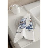 Delft Blueで自転車をカスタマイズ可能 キッチンタオル