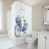 Delft Blueで自転車をカスタマイズ可能 シャワーカーテン (インサイチュ)