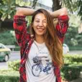 Delft Blueで自転車をカスタマイズ可能 Tシャツ