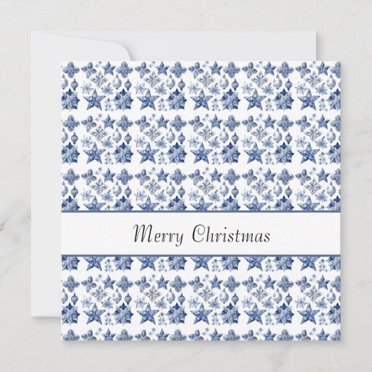 Delft Blueのクリスマスの装飾をカスタマイズ (正面)