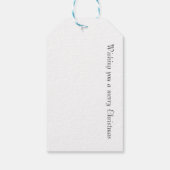 Delft Blueのクリスマスの装飾をカスタマイズ ギフトタグ (裏面)