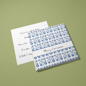 Delft Blueのクリスマスの装飾をカスタマイズ 招待状