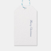 Delft Blueのクリスマスツリーをカスタマイズ可能 ギフトタグ (裏面)