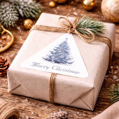 Delft Blueのクリスマスツリーをカスタマイズ可能 スクエアシール