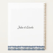 Delft Blueのチューリップ、カスタマイズ可能 プランナー手帳 (裏面)