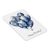 Delft Blueのバルーン、カスタマイズ可能 マグネット (右側)