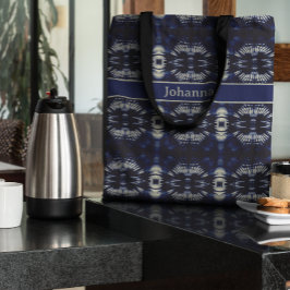 Delft Blueのパームリーフ、カスタマイズ可能 トートバッグ