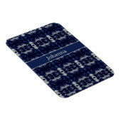 Delft Blueのパームリーフ、カスタマイズ可能 マグネット (右側)