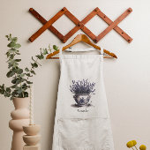 Delft Blueのラベンダー、カスタマイズ スタンダードエプロン