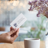 Delft Blueのラベンダー、カスタマイズ マグネット名刺