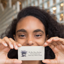 Delft Blueのラベンダー、カスタマイズ 名刺