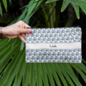 Delft Blueの蝶、カスタマイズ可能 アクセサリーポーチ