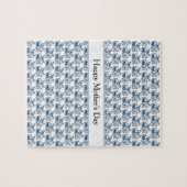 Delft Blueの蝶、カスタマイズ可能 ジグソーパズル (横)