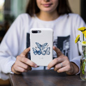 Delft Blueの蝶、カスタマイズ可能 Case-Mate iPhoneケース