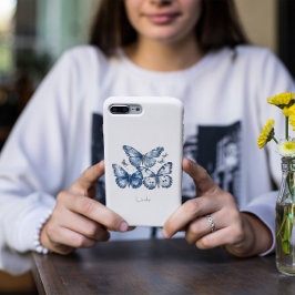 Delft Blueの蝶、カスタマイズ可能 iPhone 11 ケース