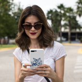 Delft Blueの蝶、カスタマイズ可能 Case-Mate iPhoneケース