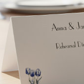 Delft Blueカスタマイズ可能なカードのチューリップ