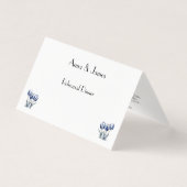 Delft Blueカスタマイズ可能なカードのチューリップ (正面)