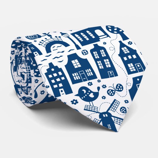 Delft Blue by BORA ネクタイ (ロール)