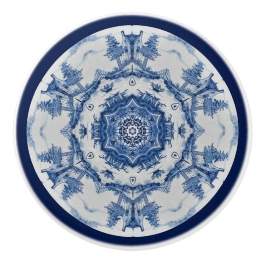 Delft Blue Design 02 From 1764 ~  セラミックノブ (正面)