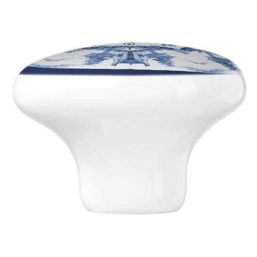 Delft Blue Design 02 From 1764 ~  セラミックノブ (側面)