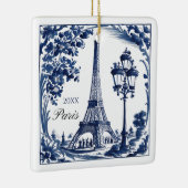 Delft Blue Paris Eiffel Tower セラミックオーナメント (右)
