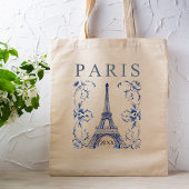 Delft Blue Paris Eiffel Tower トートバッグ
