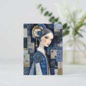 Delft Blue Porcelain Beauty ポストカード (スタンド正面)