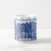 Delft Blue style mug: Amsterdam コーヒーマグカップ (中央)