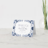 Delft Blue Toile Danke Karte サンキューカード (正面)