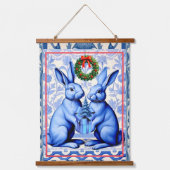 DELFT HOLIDAY BLUES 吊り下げ型タペストリー (正面)