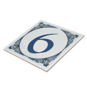 Delft look #6タイル、ハウス番号、変更番号 タイル (側面)