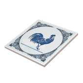 Delft look Rooster, change image, Ceramic Tile タイル (側面)