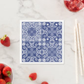 Delft tile ethnic national Dutch pattern   スタンダードカクテルナプキン (インサイチュ)