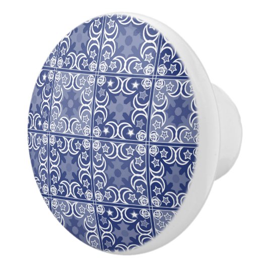 Delft tile ethnic national Dutch pattern   セラミックノブ (右)