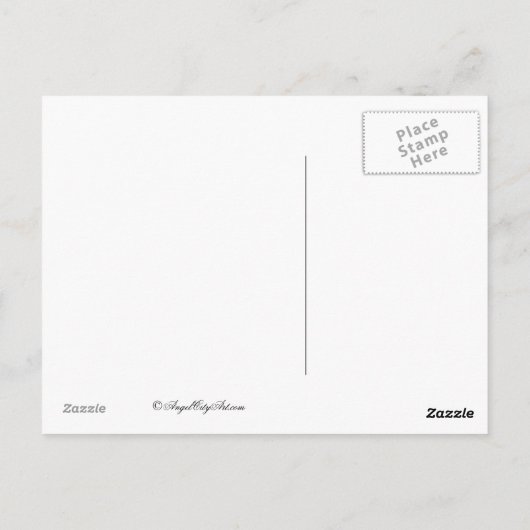 Delft Tulipタイルありがとうポストカードカスタマイズ ポストカード (裏面)