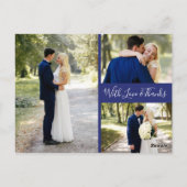 Delfts Blauw |デルフトの青は写真のコラージュ感謝していしています ポストカード (裏面)