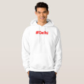 「#Delhi」かわいいデザイン。買今 パーカ (正面フル)