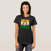 Delhi India Silhouette Taj Mahal Souvenir India Fl Tシャツ (正面フル)
