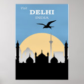 Delhi, India Travel Poster ポスター (正面)