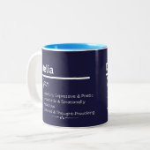 Delia Personalized Girl Name Meaning Coffee Mug ツートーンマグカップ (正面左)