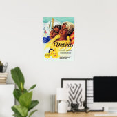 DELIAL楽しく美しいサンタンロションドイツ語 ポスター (ホームオフィス)