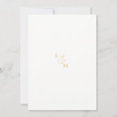 Delicate and Soft Line Flowers Wedding  招待状 (裏面)