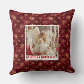 Delicate Angel Victorian Christmas Gift Pillow クッション (裏面)
