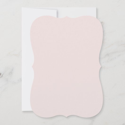 Delicate Angel Wings Pink Bow Baptism 招待状 (裏面)