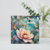 Delicate Apricot Cosmos on Teal シーズンカード (スタンド正面)