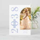 Delicate Arch MInimalist Grad Light Blue Shades  招待状 (スタンド正面)